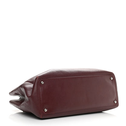 Chanel Calfskin Cerf Executive Shopper Tote Burgundy 3 of 13
