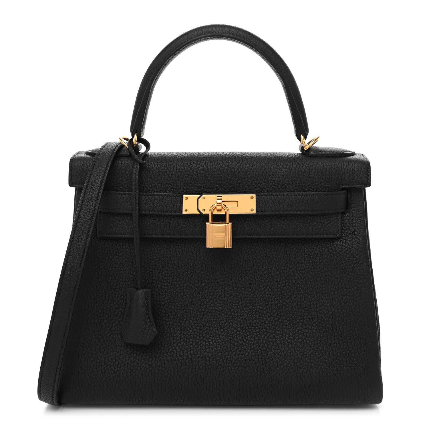 Hermes Togo Kelly Retourne 28 Black 1 of 11