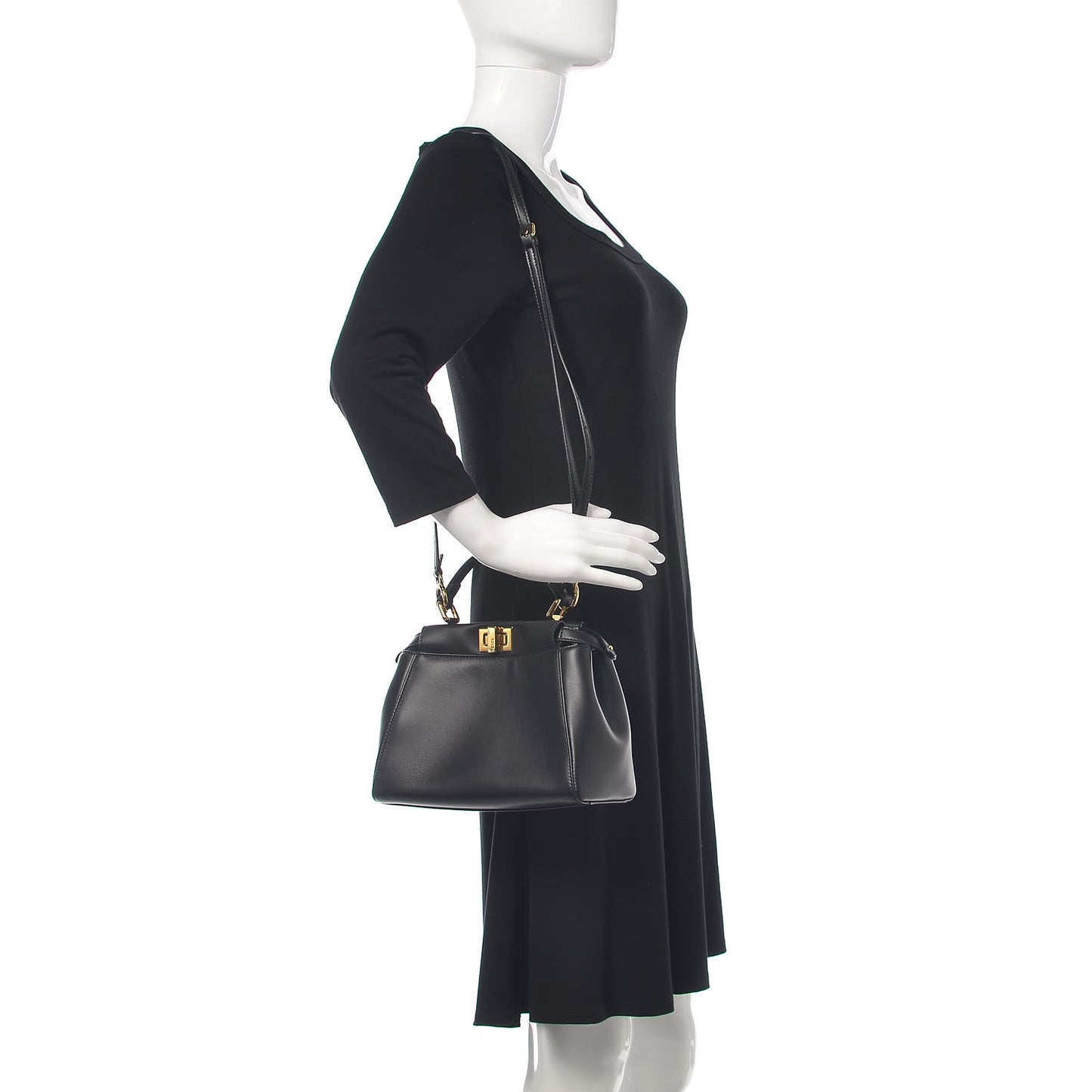 Nappa Mini Peekaboo Iconic Satchel Black