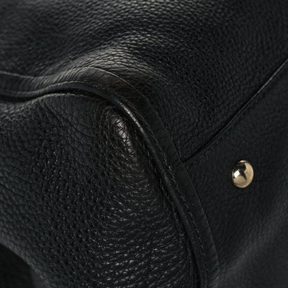 Gucci Pebbled Calfskin Large Soho Shoulder Bag Black 9 of 13