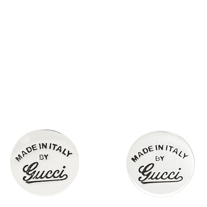 Gucci Sterling Silver Round Stud Earrings 1 of 5