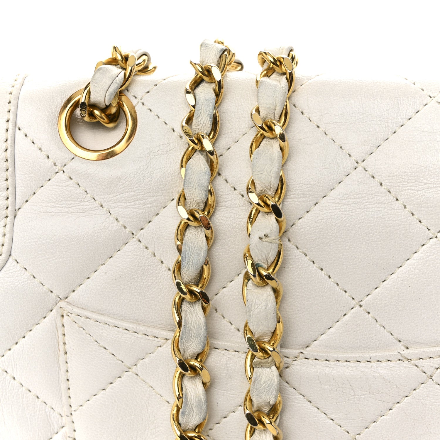 Chanel Lambskin Quilted Small Flap White 14 of 17
