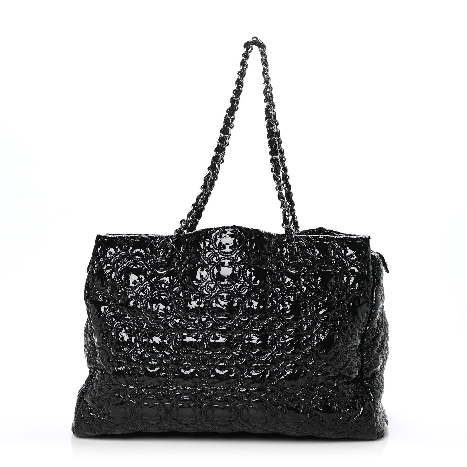 Chanel Vinyl Rock in Moscow Tote Black 1 of 11