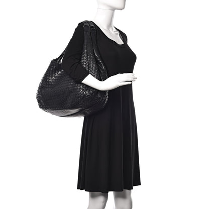 Bottega Veneta Nappa Intrecciato Large Campana Black 2 of 21
