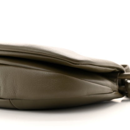 Loewe Shiny Nappa Calfskin Paseo Satchel Dark Khaki 9 of 9