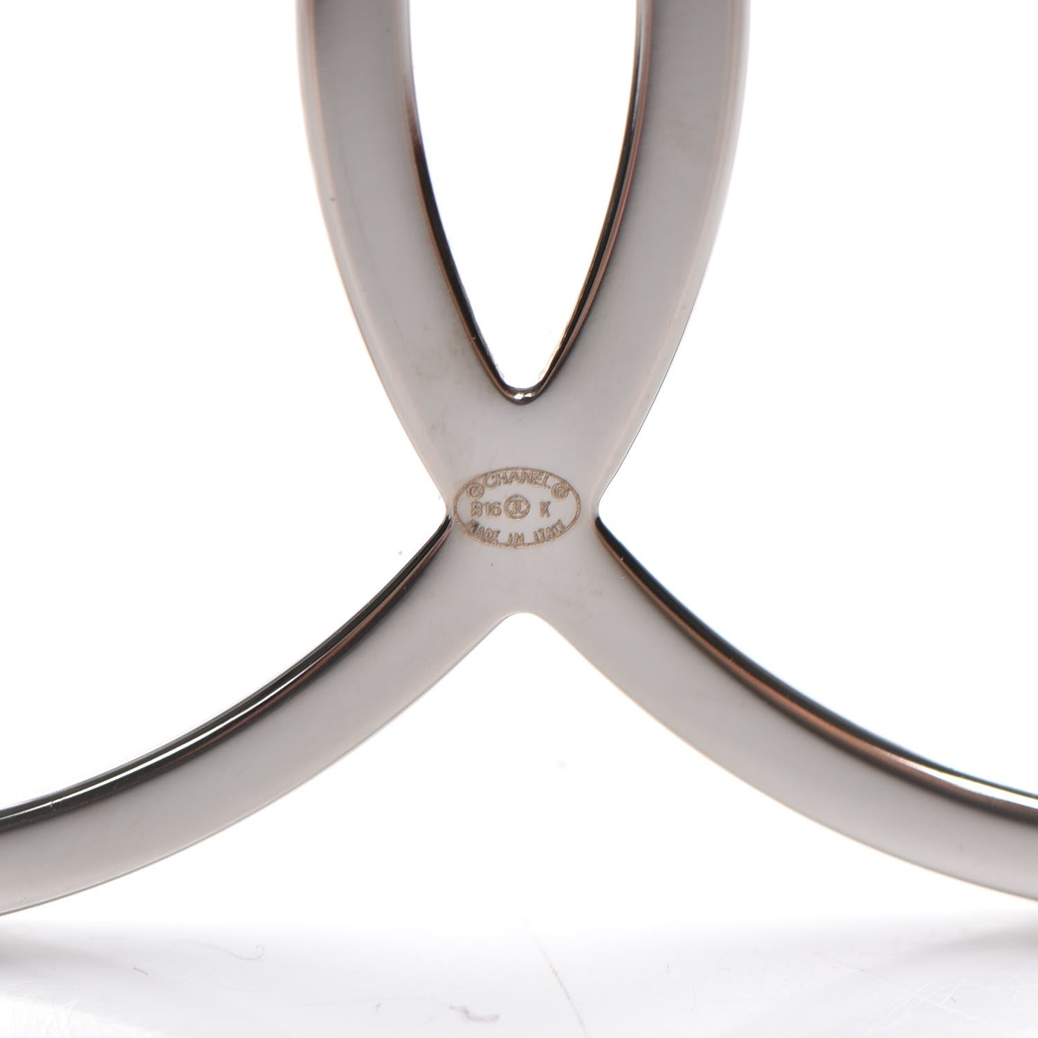 Chanel Strass Crystal Peace Sign Emoji Brooch Silver 4 of 5