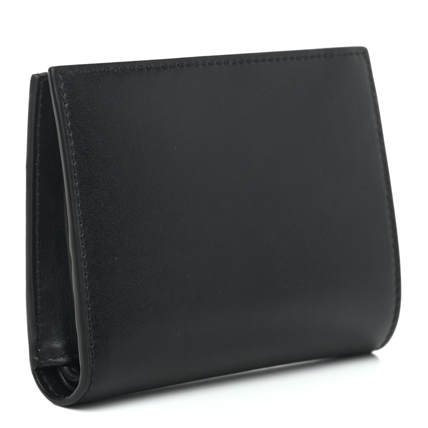 Vitello Liberty Lucido F is Fendi Compact Bi-Fold Wallet Black