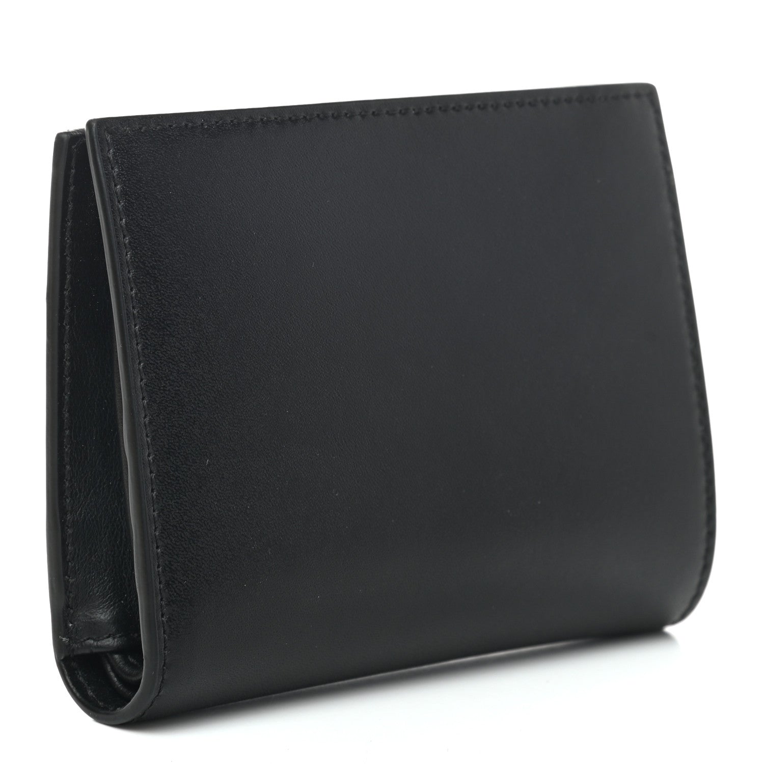 Fendi Vitello Liberty Lucido F is Fendi Compact Bi-Fold Wallet Black 3 of 6