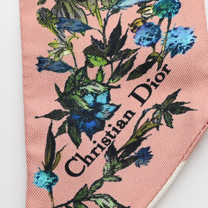 Christian Dior Silk Twill D-Millefiori Mitzah Scarf Pink Multicolor 3 of 3