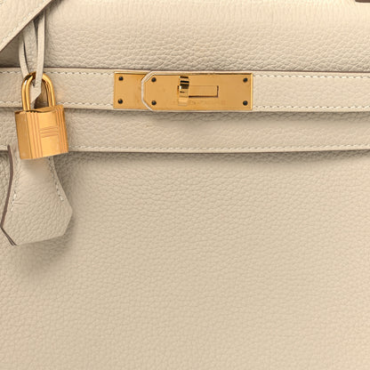 Hermes Togo Kelly Retourne 28 Craie 8 of 14