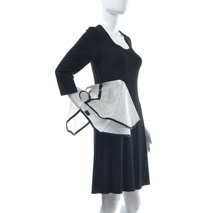 Chanel PVC Calfskin Coco Bag Raincoat White Black 2 of 8