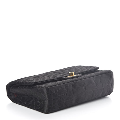 Chanel Satin Coco's Croc 2.55 Reissue 225 Flap Black 4 of 10
