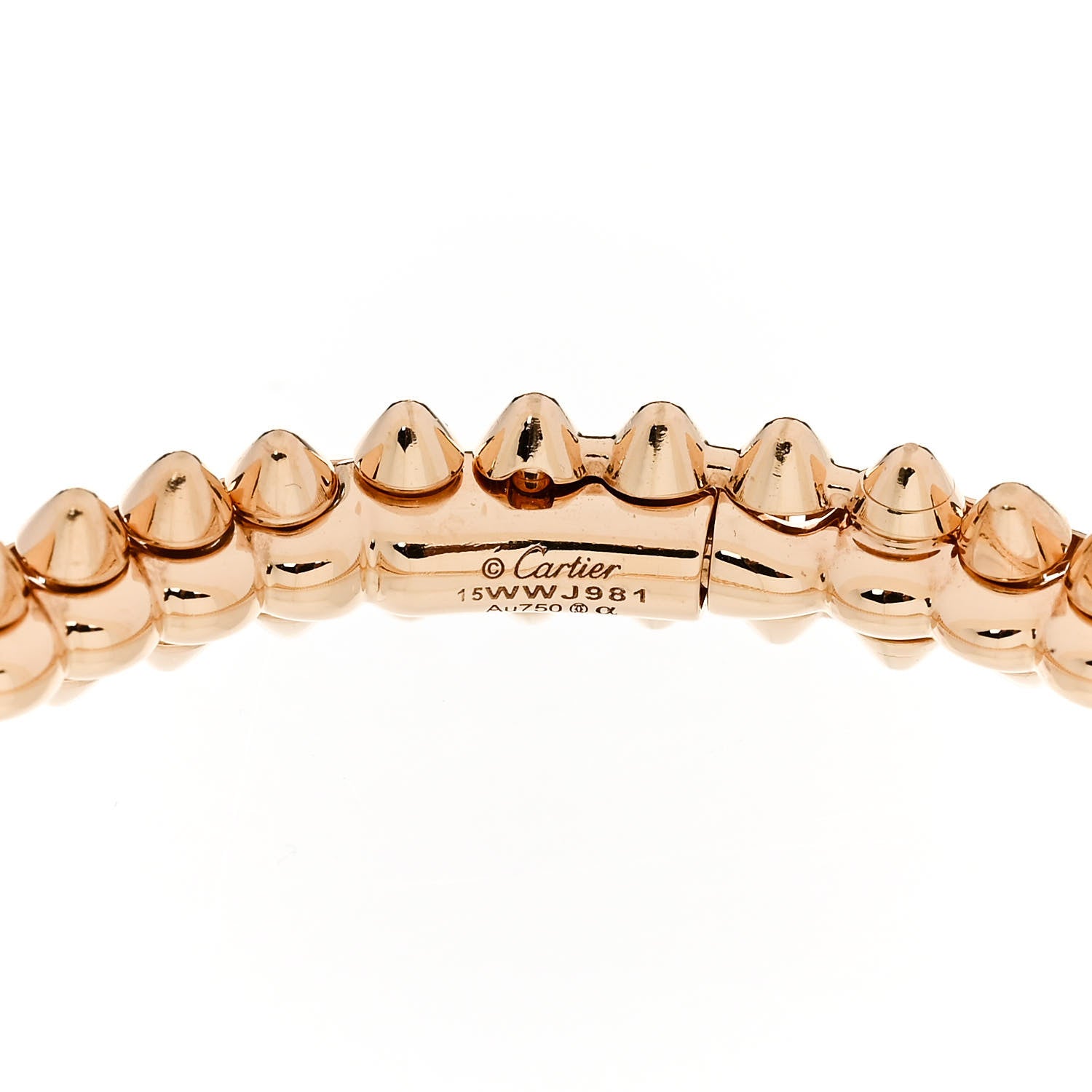 Cartier 18K Pink Gold Small Clash De Cartier Bracelet 15 3 of 4