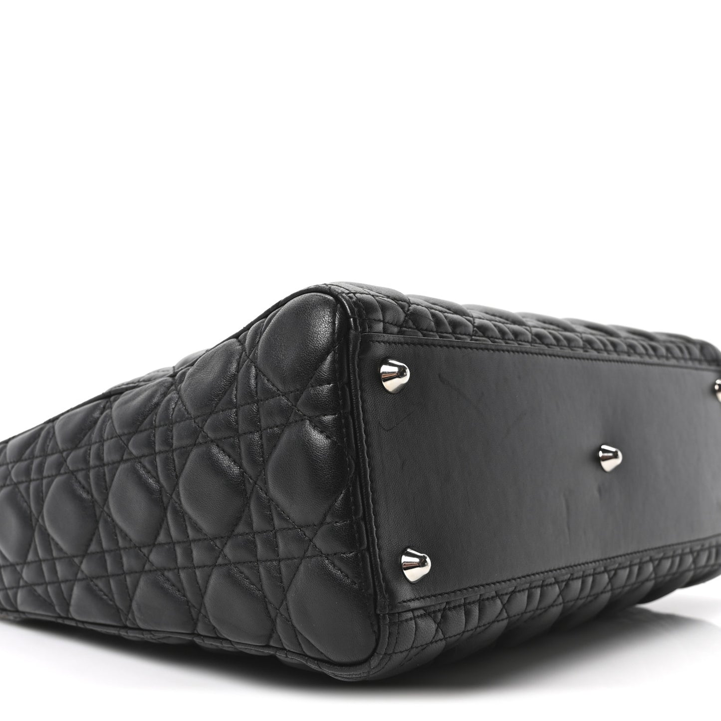Lambskin Cannage Large Lady Dior Black