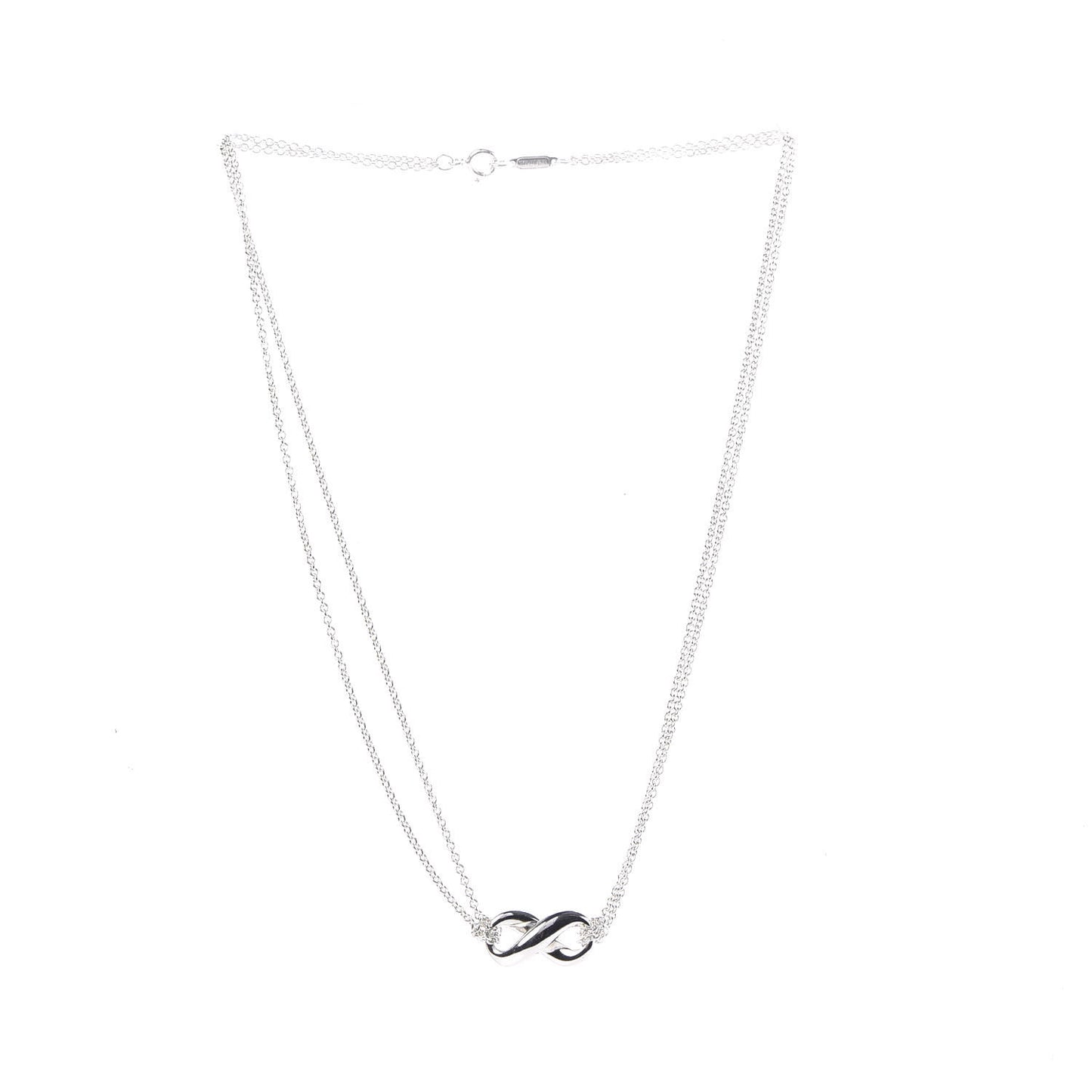 Sterling Silver Figure 8 Pendant Necklace
