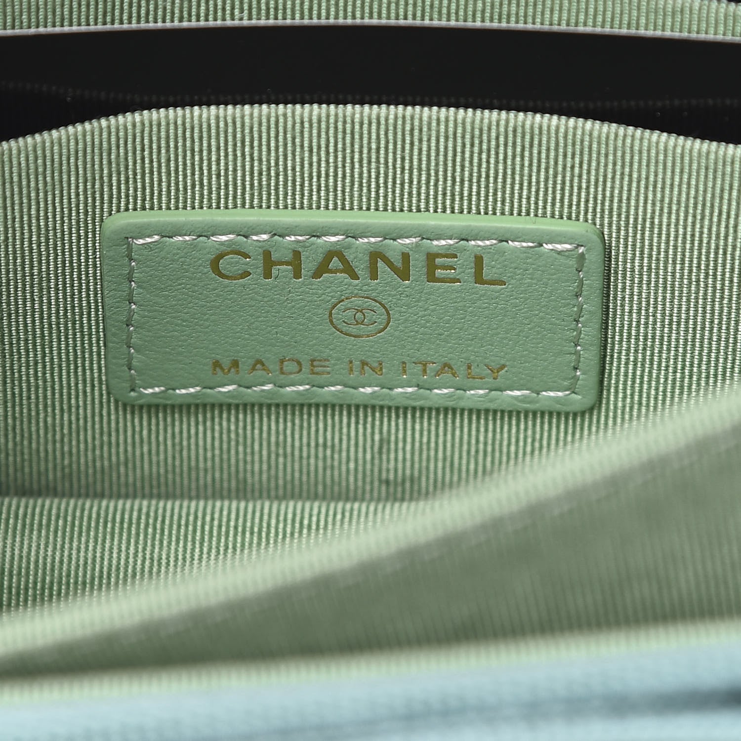 Chanel Lambskin Quilted Mini Wallet On Chain WOC Green 6 of 11