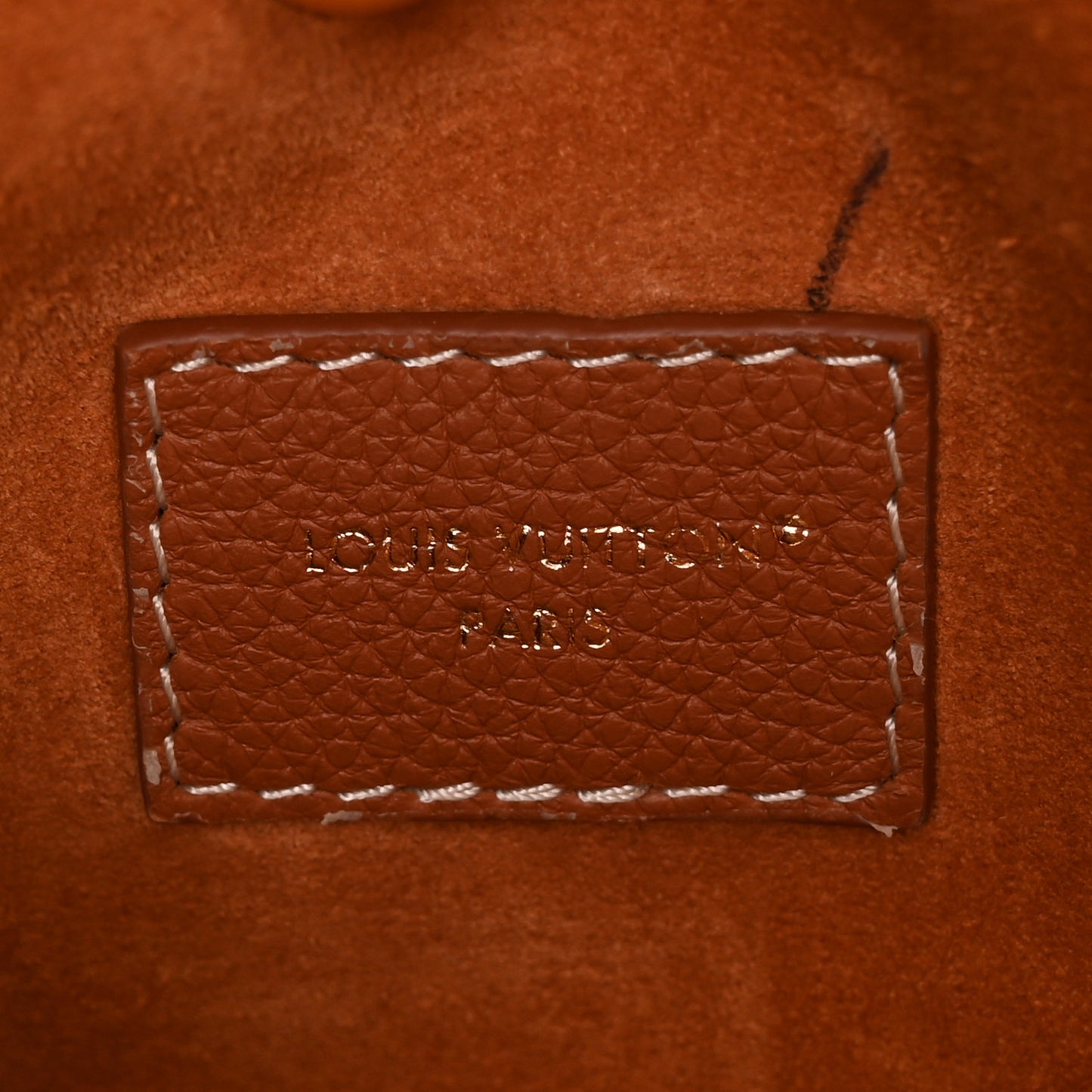 Grained Calfskin Low Key Hobo PM Cognac