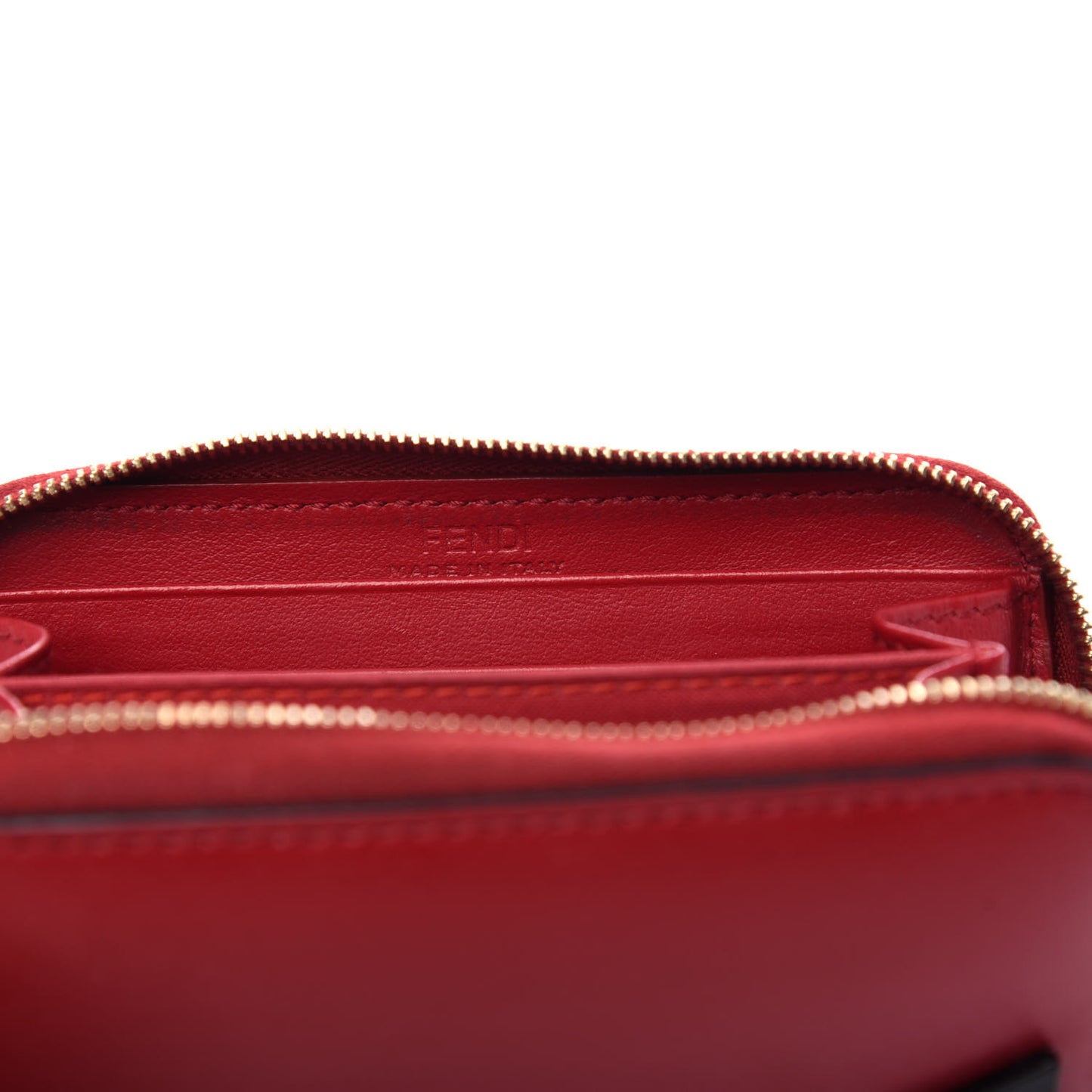 Vitello Liberty Monster Eyes Mini Zip Around Wallet Fragola