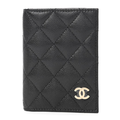 Chanel Caviar Quilted Card Holder Wallet Black 1 of 11