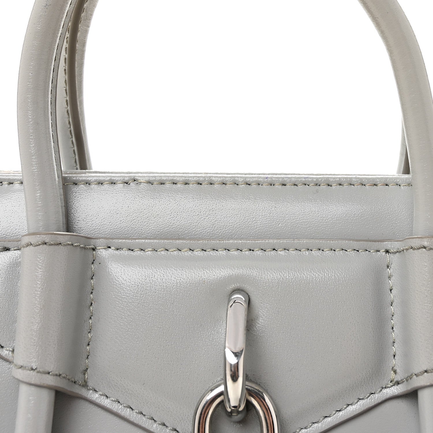 Givenchy Box Calfskin Mini Lock Antigona Shoulder Bag Medium Grey 7 of 9