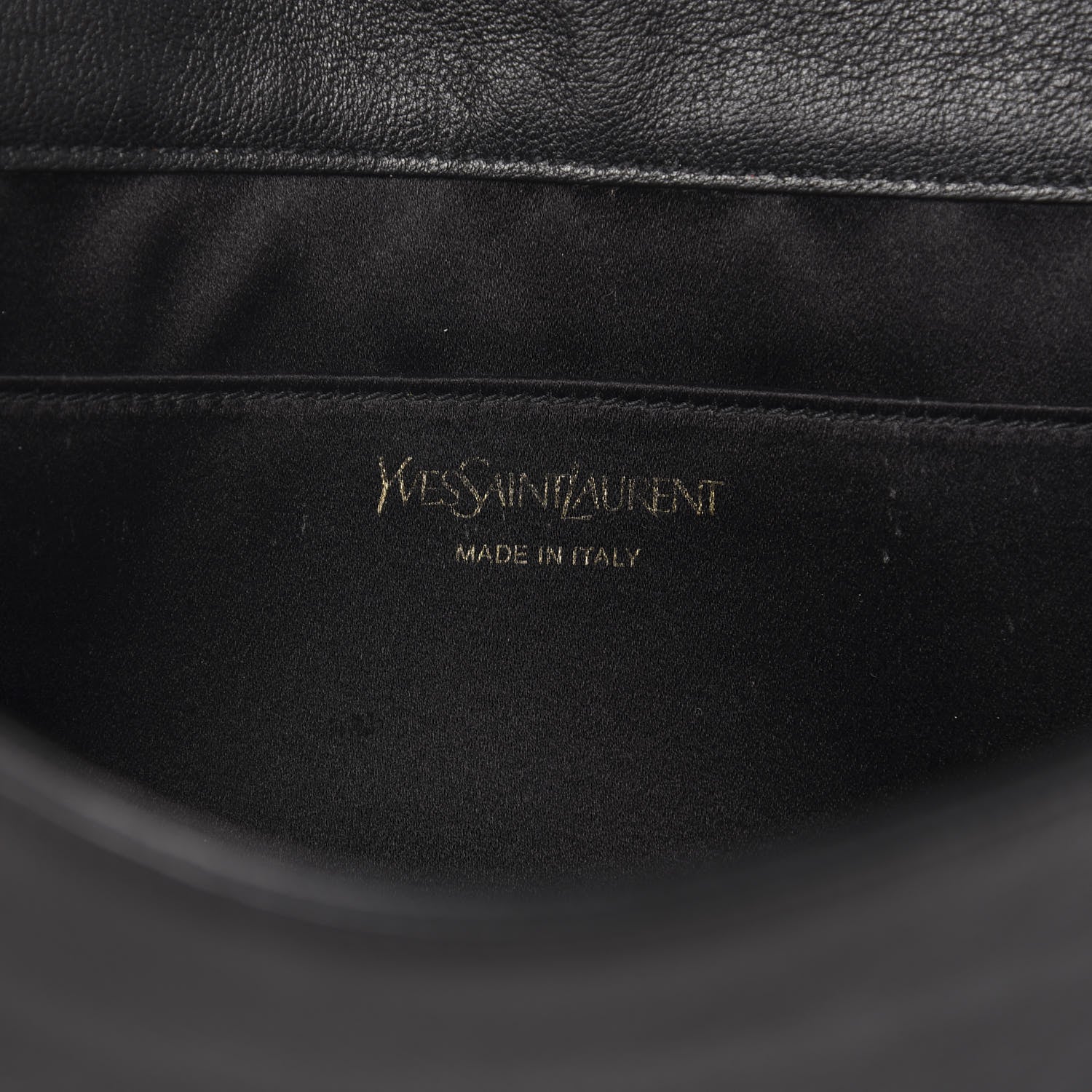 Saint Laurent Calfskin Monogram Large Belle De Jour Clutch Black 6 of 7