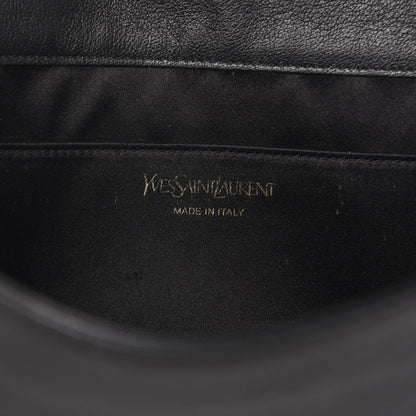 Saint Laurent Calfskin Monogram Large Belle De Jour Clutch Black 6 of 7