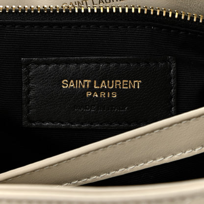 Saint Laurent Calfskin Y Quilted Monogram Toy Loulou Crossbody Bag Ivory 7 of 10