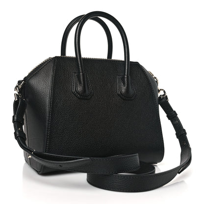 Givenchy Sugar Goatskin Striped Mini Antigona Black 3 of 10
