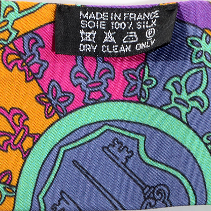 Hermes Silk Tours de Cles Twilly Noir Fuchsia Vert 4 of 6