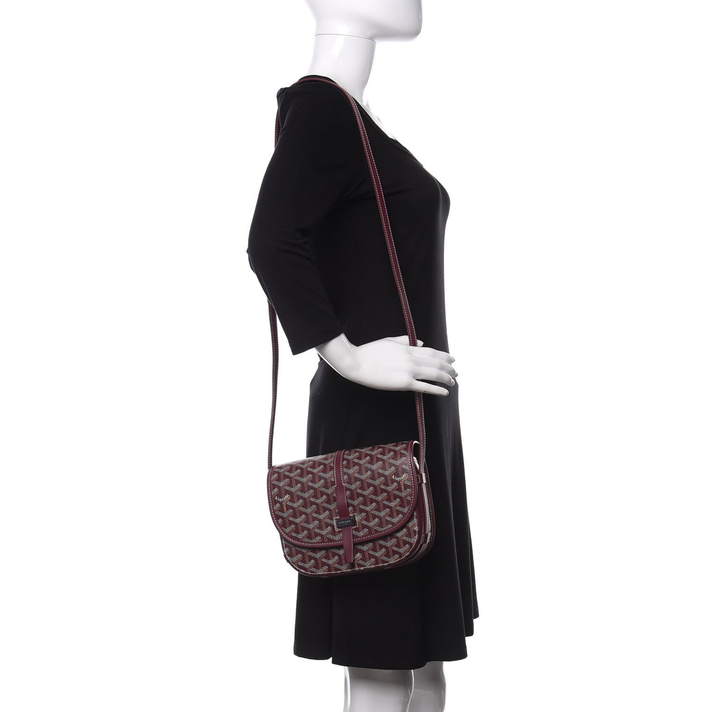 Goyardine Belvedere II PM Messenger Bag Bordeaux