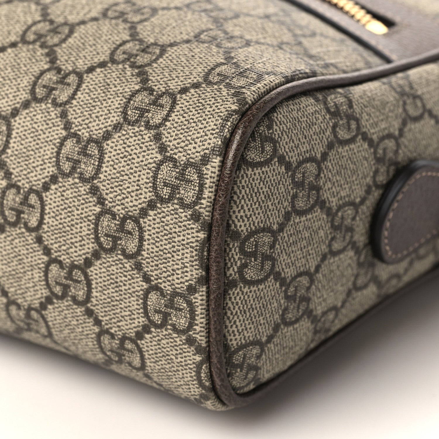 Gucci GG Supreme Monogram Web Small Ophidia Shoulder Bag Brown 9 of 9