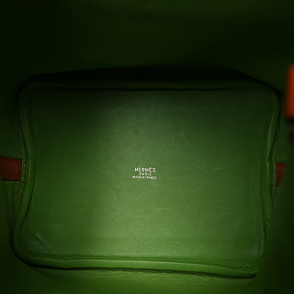 Hermes Box Vibrato Picotin 18 PM Potiron Vert Anis 5 of 11