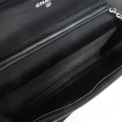 Chanel Caviar Sevruga Wallet On Chain WOC Black 6 of 9