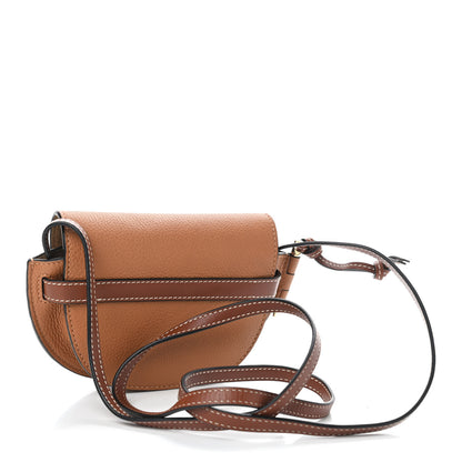 Loewe Grained Calfskin Mini Gate Crossbody Bag Caramel Pecan 3 of 8