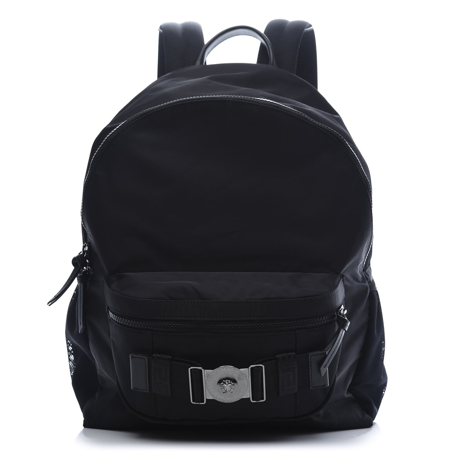Versace Nylon Palazzo Backpack Black 1 of 9