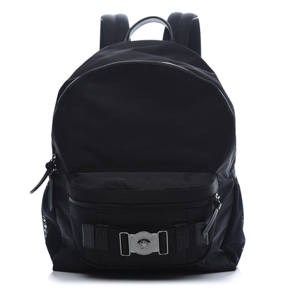 Versace Nylon Palazzo Backpack Black 1 of 9