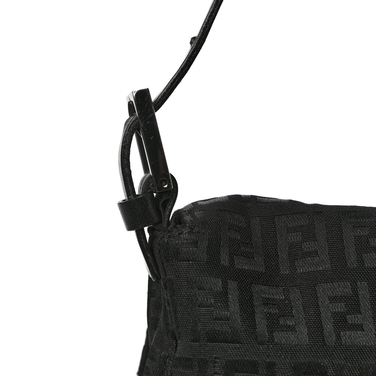 Fendi Zucchino Baguette Black 16 of 17