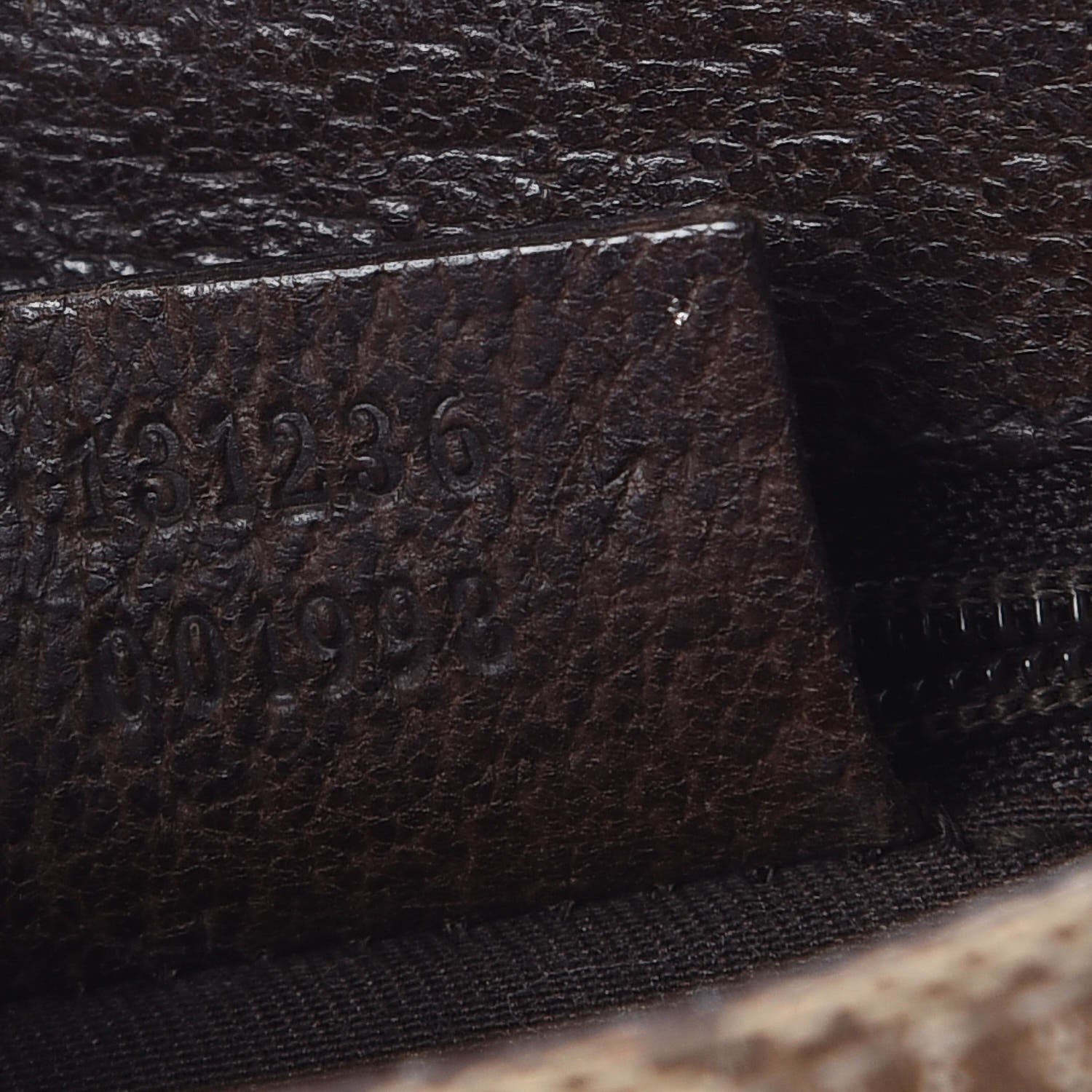 Gucci Monogram Waist Pouch Bag Dark Brown 8 of 9