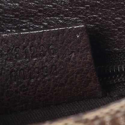 Gucci Monogram Waist Pouch Bag Dark Brown 8 of 9