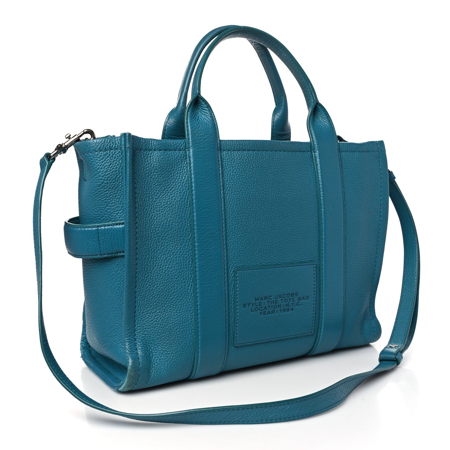 Grained Calfskin Medium The Tote Bag Blue