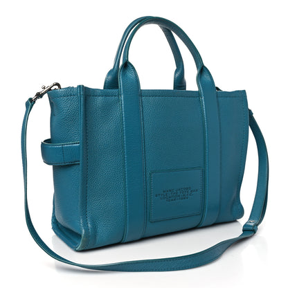 Marc Jacobs Grained Calfskin Medium The Tote Bag Blue 3 of 13