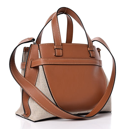 Loewe Calfskin Canvas Gate Tote Natural Tan 3 of 8