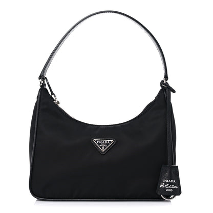 Prada Tessuto Nylon Saffiano Mini Re-Edition 2005 Bag Black 1 of 8