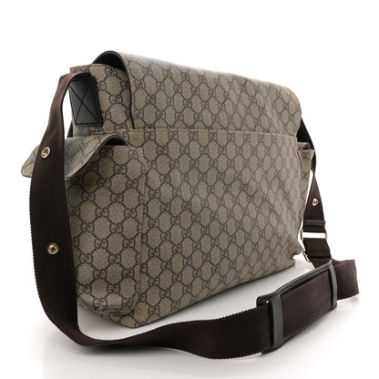 Gucci GG Plus Monogram Messenger Diaper Bag Dark Brown 3 of 12