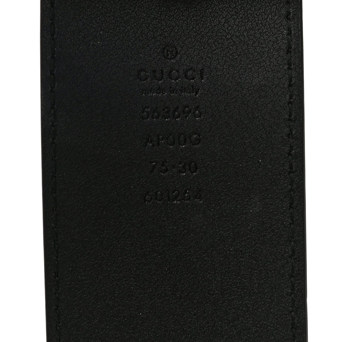 Calfskin Lizard Double G 50mm Belt 75 30 Black