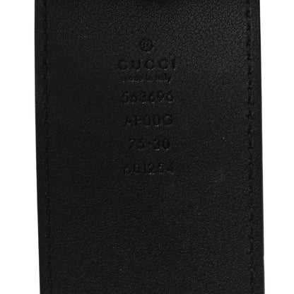 Gucci Calfskin Lizard Double G 50mm Belt 75 30 Black 4 of 8