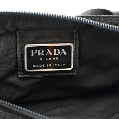 Prada Nylon Vela Flat Messenger Bag Black 6 of 11