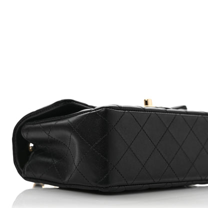 Chanel Lambskin Quilted Mini Rectangular Flap Black 8 of 10