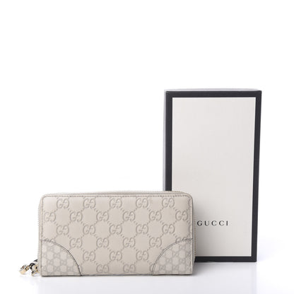 Gucci Guccissima Signature Microguccissima Bree Zip Around Wallet Off White 8 of 8