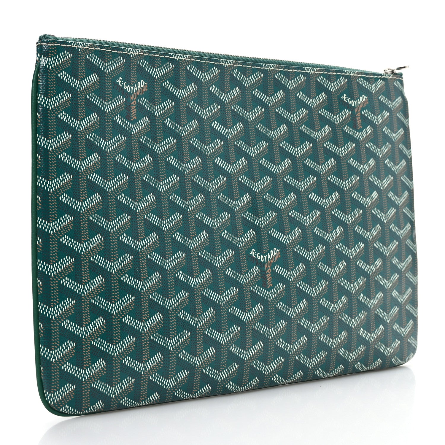 Goyard Goyardine Senat Pochette MM Green 3 of 6